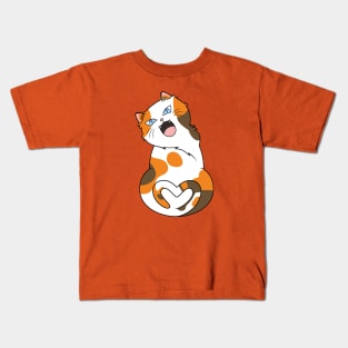 Calico Cat Love Kids T-Shirt